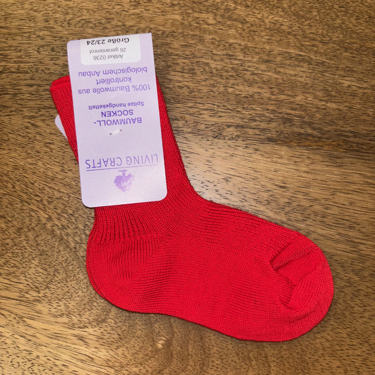 Chaussettes enfant 100% coton bio - LIVING CRAFTS