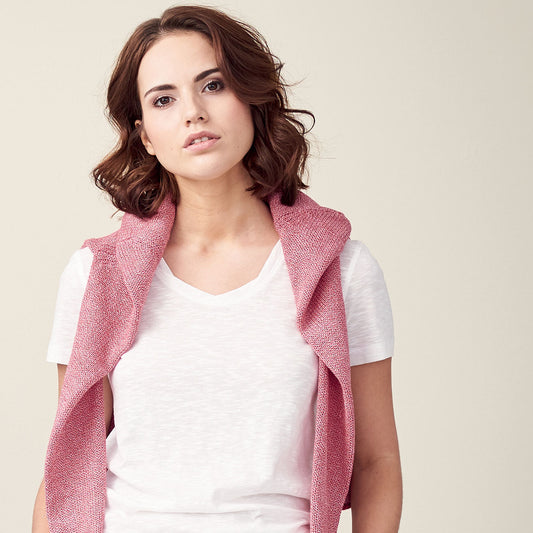 T-shirt Basique Femme en coton flammé - LIVING CRAFTS