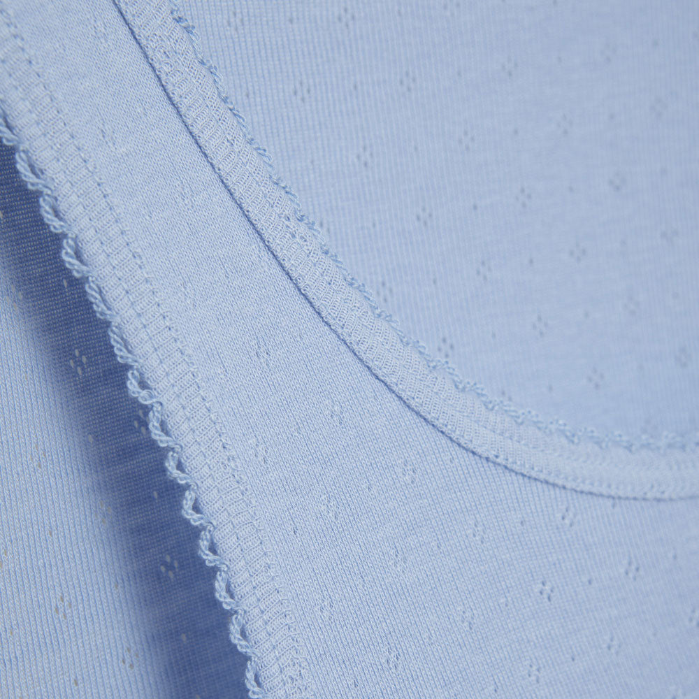 Débardeur 100% coton bio, pointelle - COMAZO