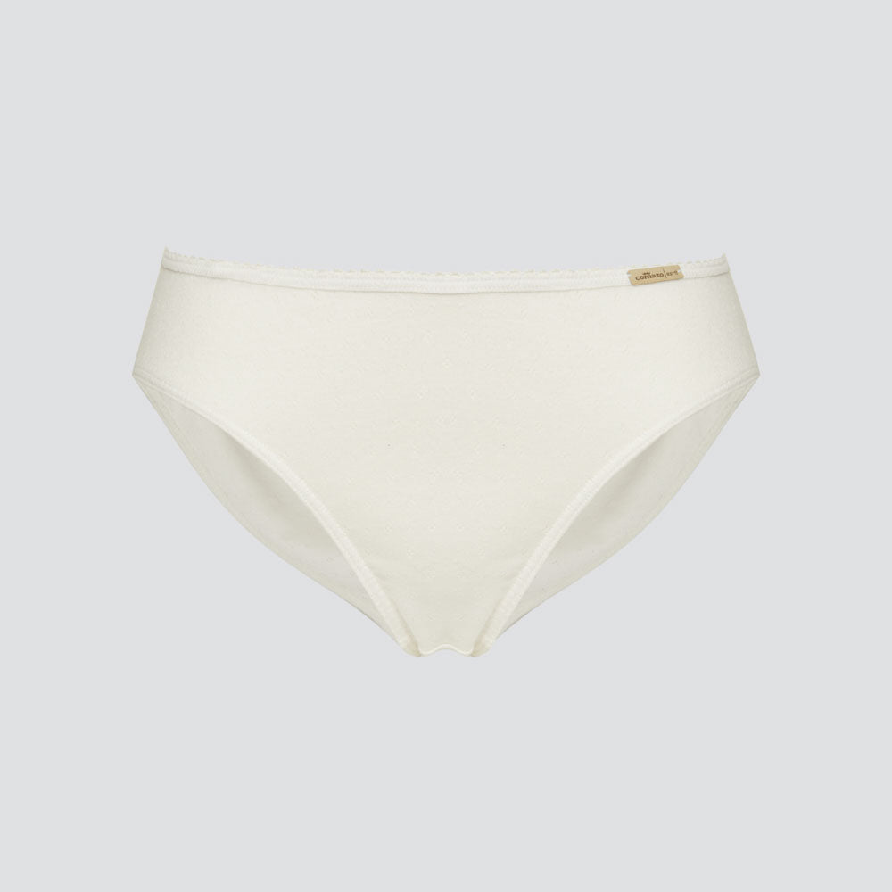 Slip JAZZ 100% coton bio, pointelle - COMAZO