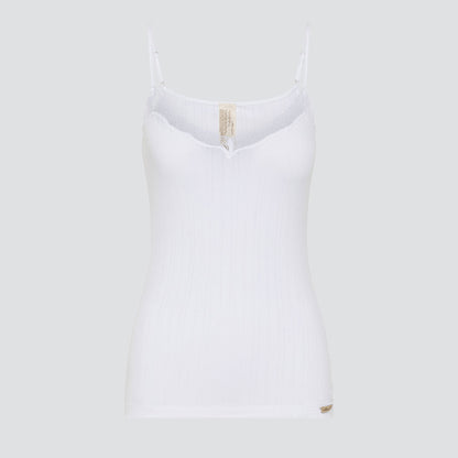 Caraco en coton bio encolure dentelle - COMAZO
