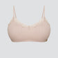 Brassière côtelée et dentelle - COMAZO