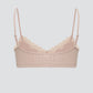 Brassière côtelée et dentelle - COMAZO