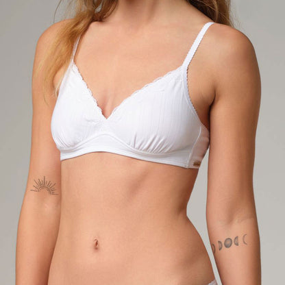 Soutien-gorge triangle cotelé - COMAZO