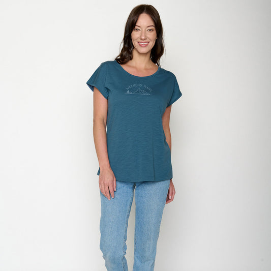 T-shirt Weekend Plans en coton bio - GREENBOMB