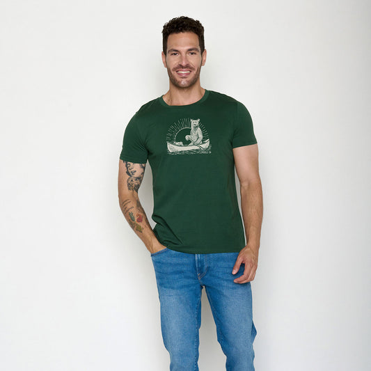 T-shirt Ours en canoe - GREENBOMB