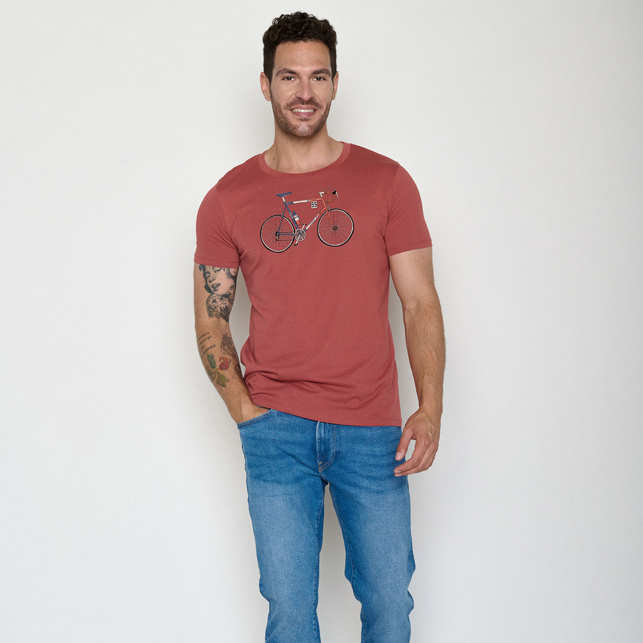 T-shirt vélo JACQUES en coton bio - GREENBOMB
