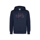 Sweat à capuche vélo néon 100% coton bio - GREENBOMB