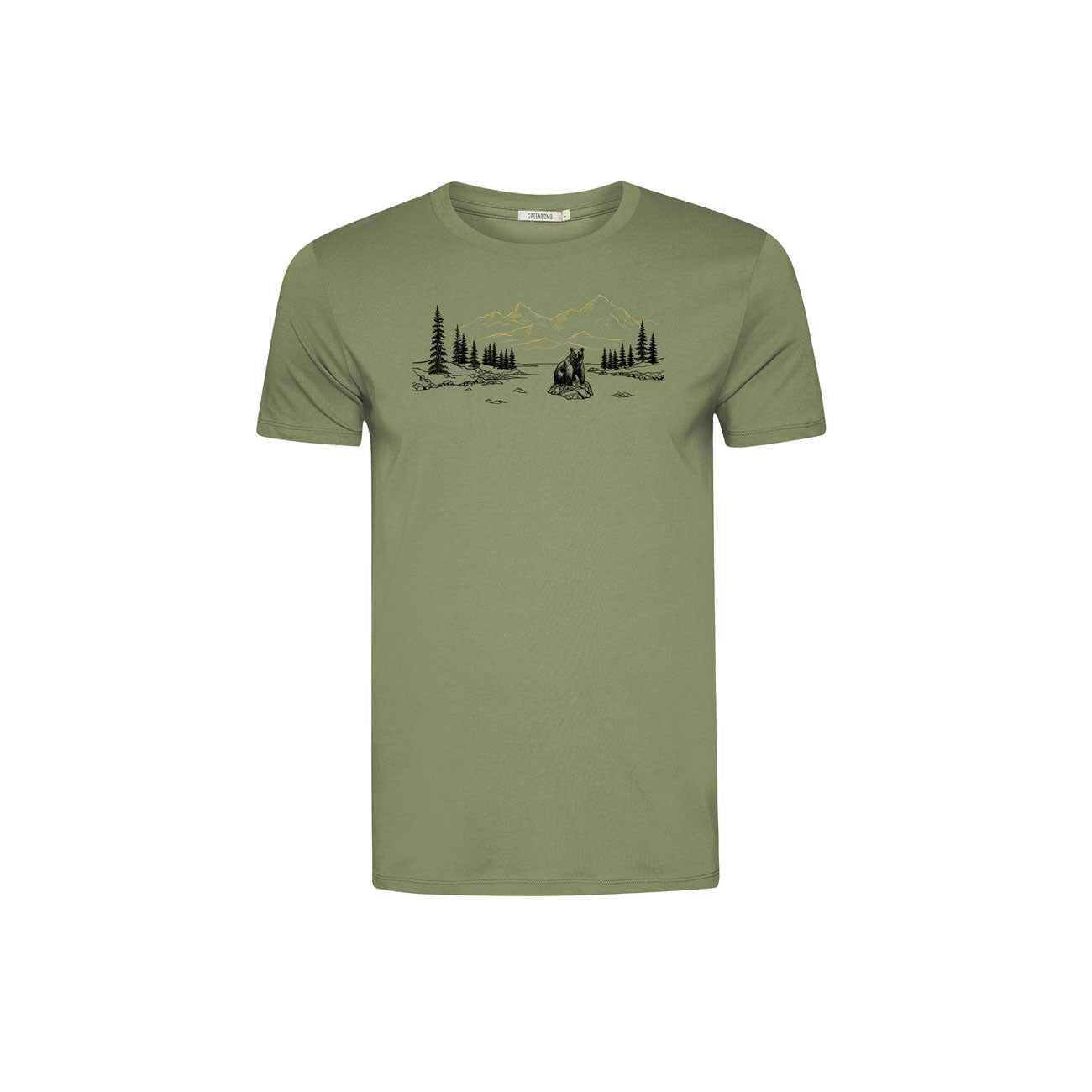 T-shirt ours sur la rivière 100% coton bio - GREENBOMB