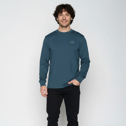 T-shirt manches longues en mode camping 100% coton - GREENBOMB