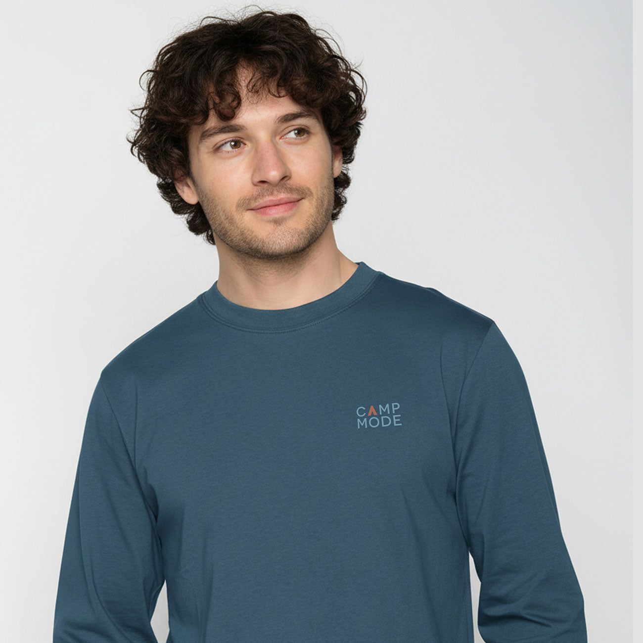 T-shirt manches longues en mode camping 100% coton - GREENBOMB