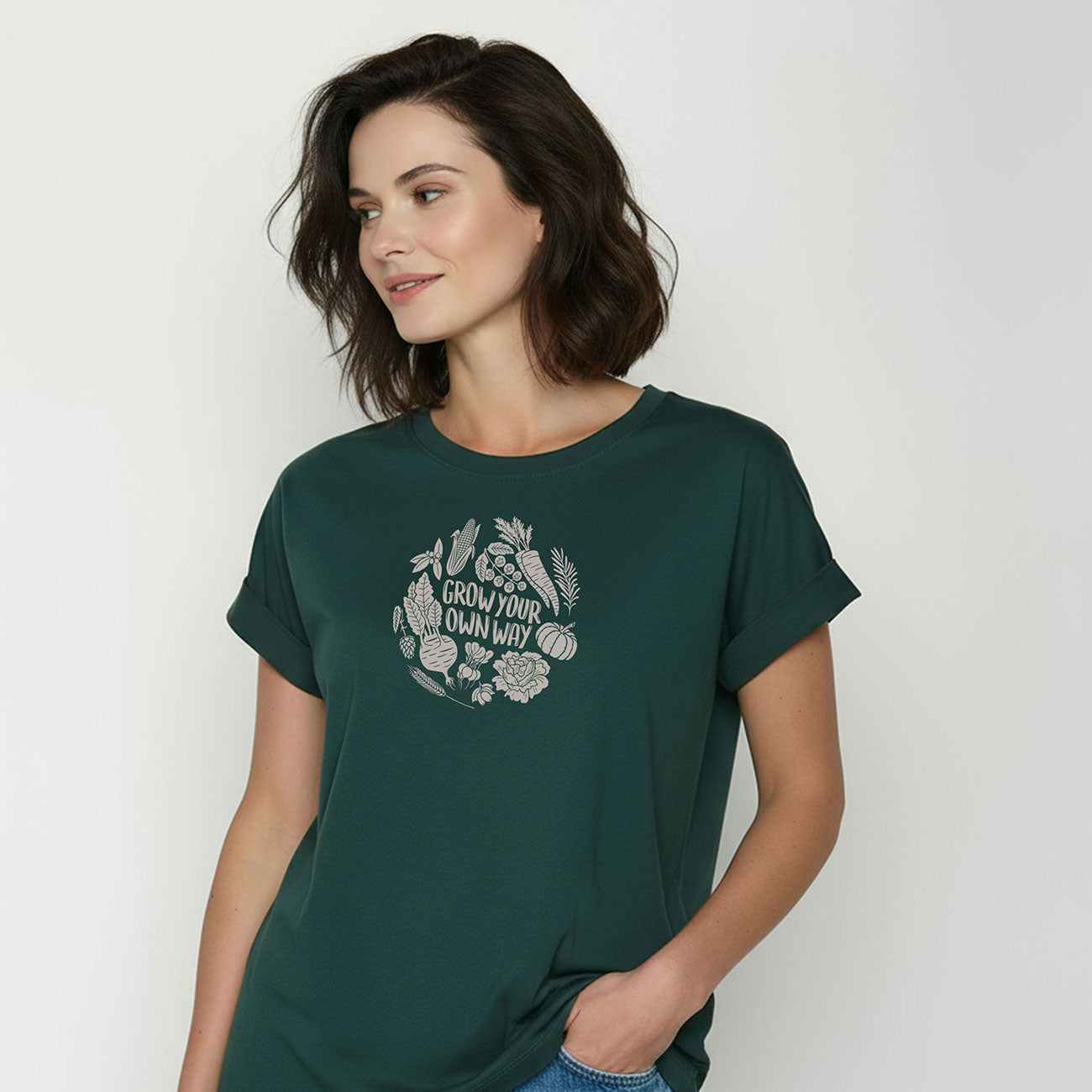 T-shirt LOONY imprimé légumes de saison - GREENBOMB
