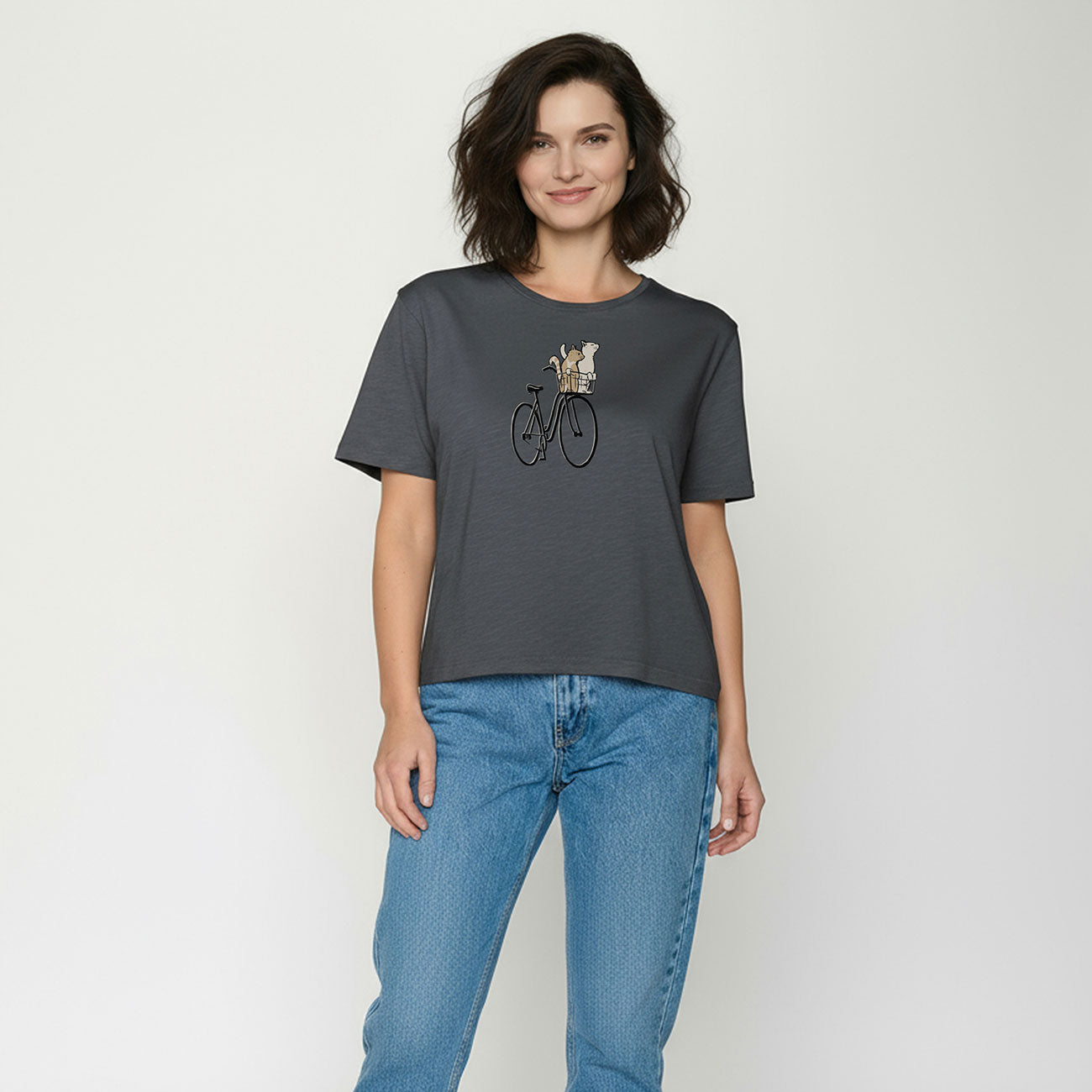 T-shirt chats à vélo 100% coton bio - GREENBOMB