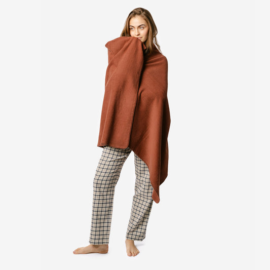 Plaid en 100% coton bio CAMBRIDGE - LIVING CRAFTS
