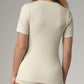 Maillot manches courtes fines côtes 100% coton bio - COMAZO