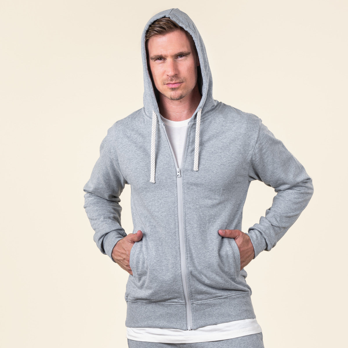 Sweat à capuche 100% coton CAMERON - LIVING CRAFTS