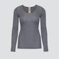 Maillot manches longues en coton laine et soie - COMAZO