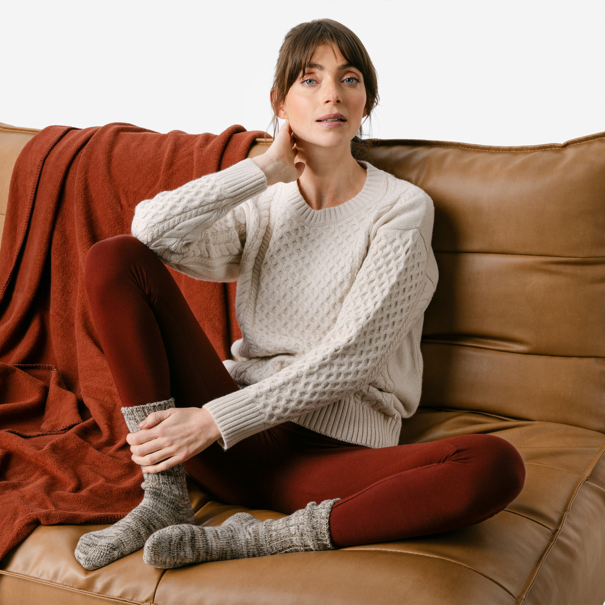 Legging ANNEDORE en coton bio coloris saisonniers - LIVING CRAFTS