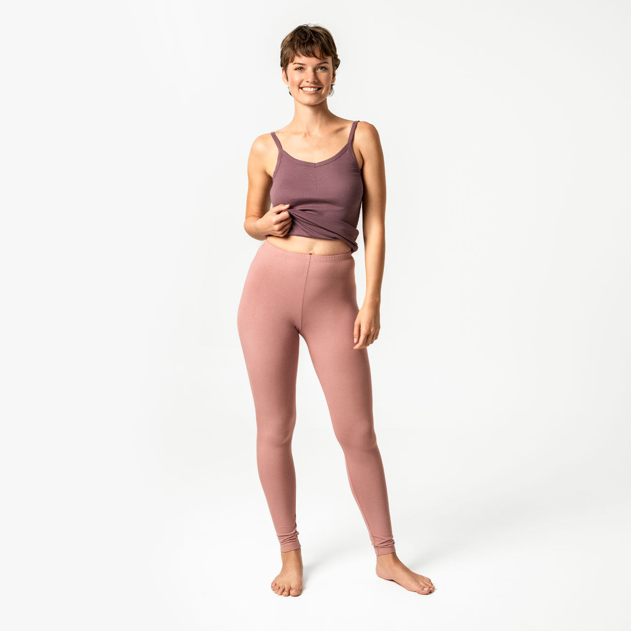 Legging ANNEDORE en coton bio coloris saisonniers - LIVING CRAFTS