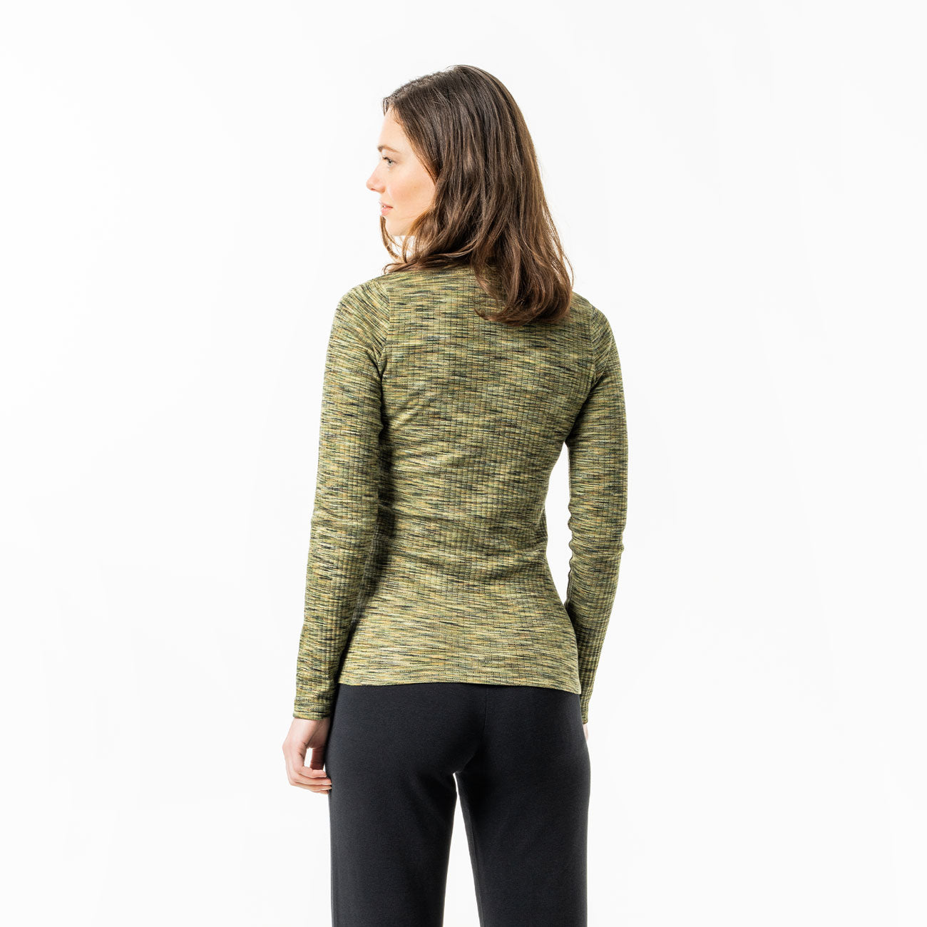 T-shirt côtelé PRISCA en coton bio - LIVING CRAFTS