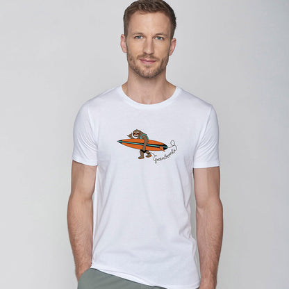 T-shirt en coton bio paresseux surfer - GREENBOMB
