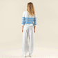 Pull 100% coton manches 3/4 ROMINA - LIVING CRAFTS