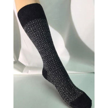 Chaussettes jacquard 100% laine - HIRSCH