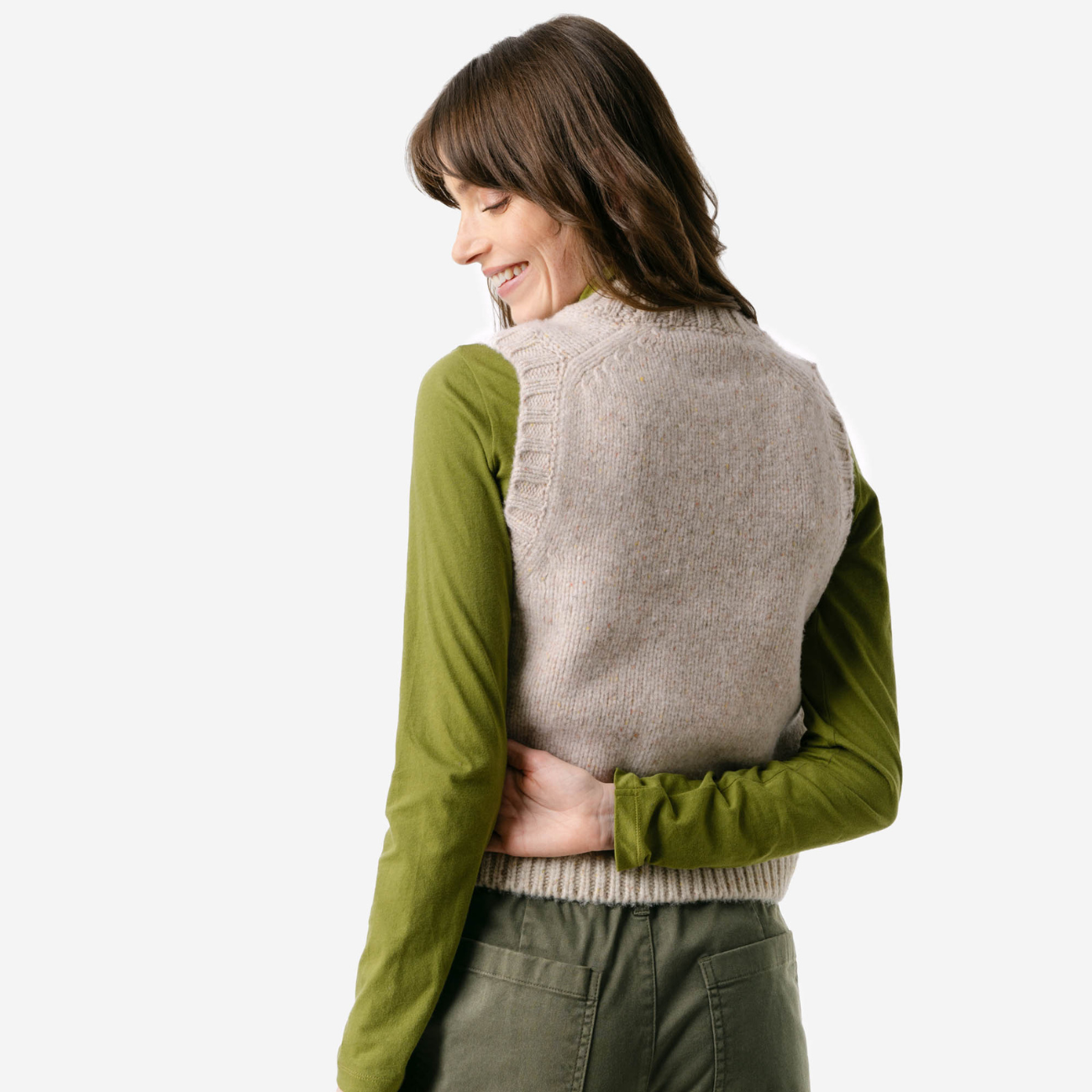 Gilet sans manches 100% laine BIRTE - LIVING CRAFTS