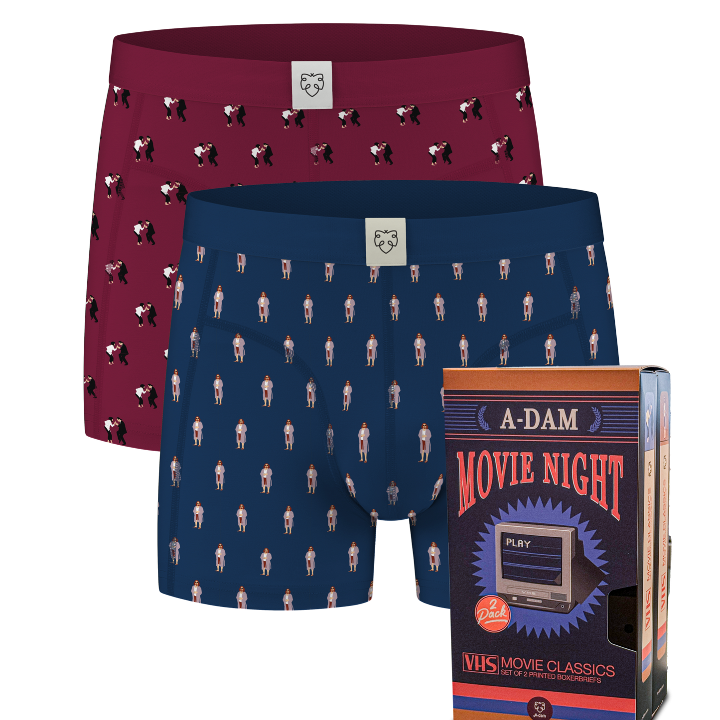 Coffret 2 boxers vhs - ADAM