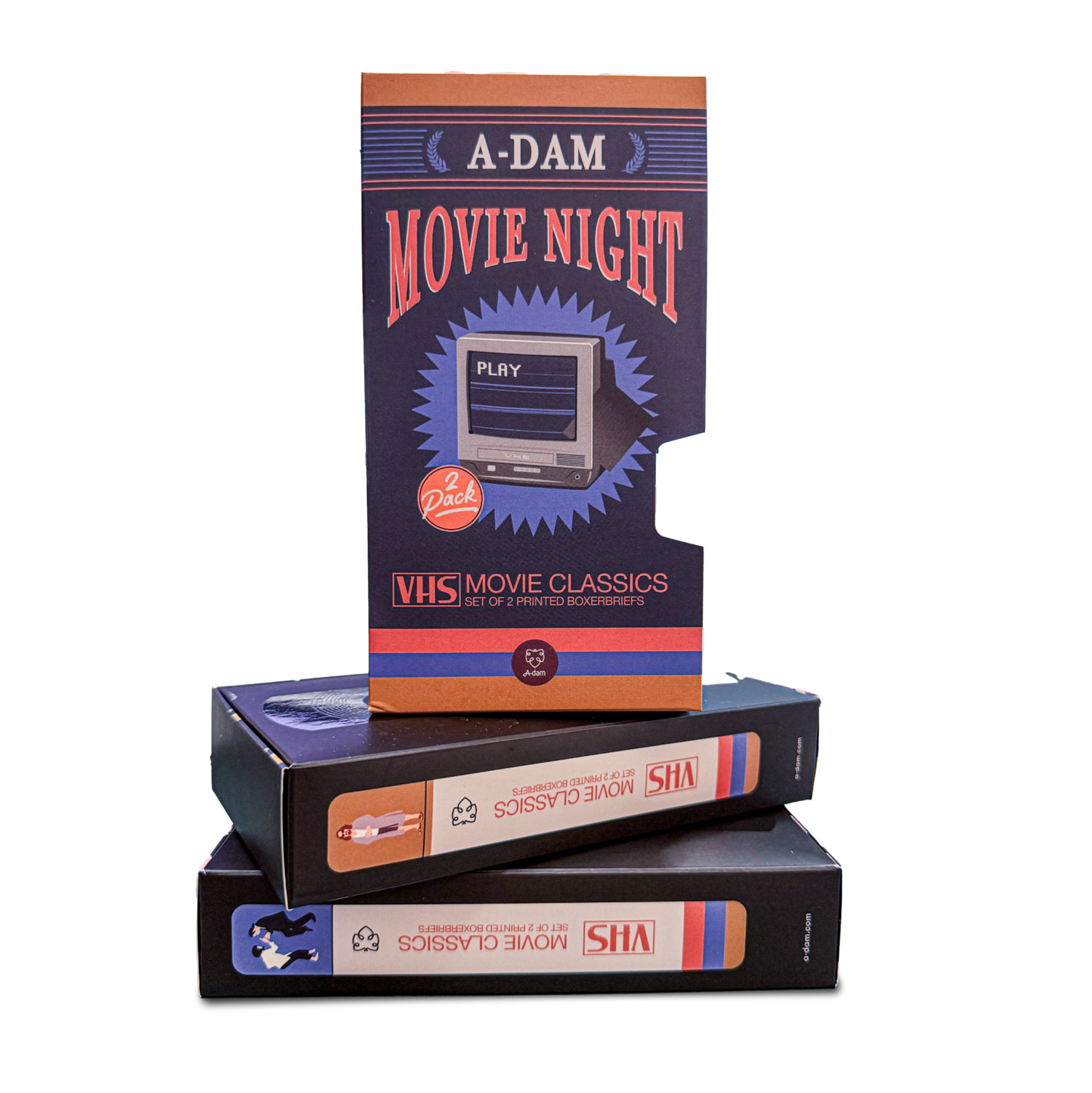 Coffret 2 boxers vhs - ADAM