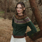Gilet jacquard PALPINA 100% laine mérions - ERIBE