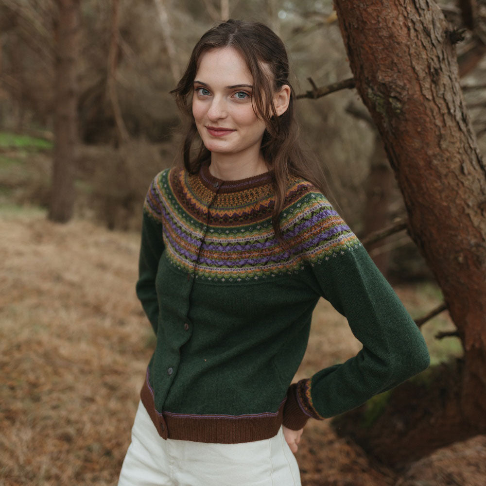 Gilet jacquard PALPINA 100% laine mérions - ERIBE