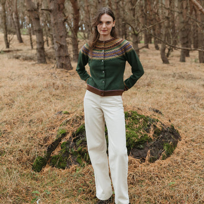Gilet jacquard PALPINA 100% laine mérions - ERIBE