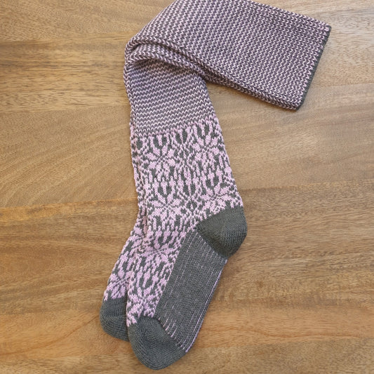 Chaussettes hautes étoilés 100% laine - HIRSCH