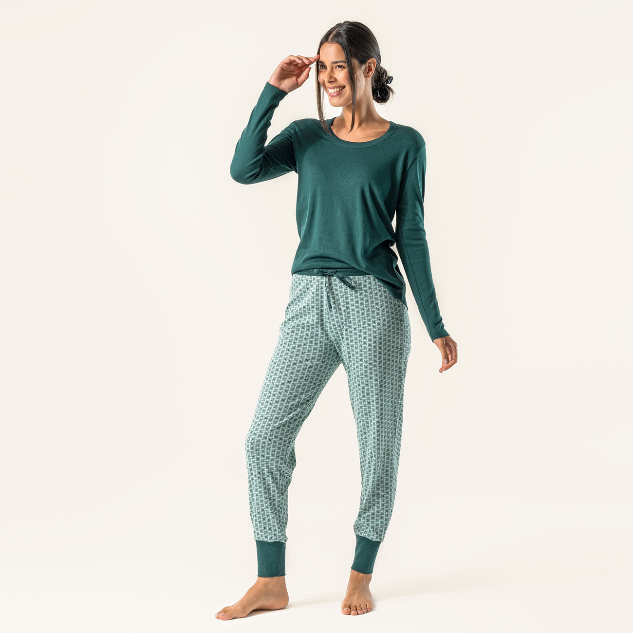 Bas de pyjama AVELINE en coton bio - LIVING CRAFTS