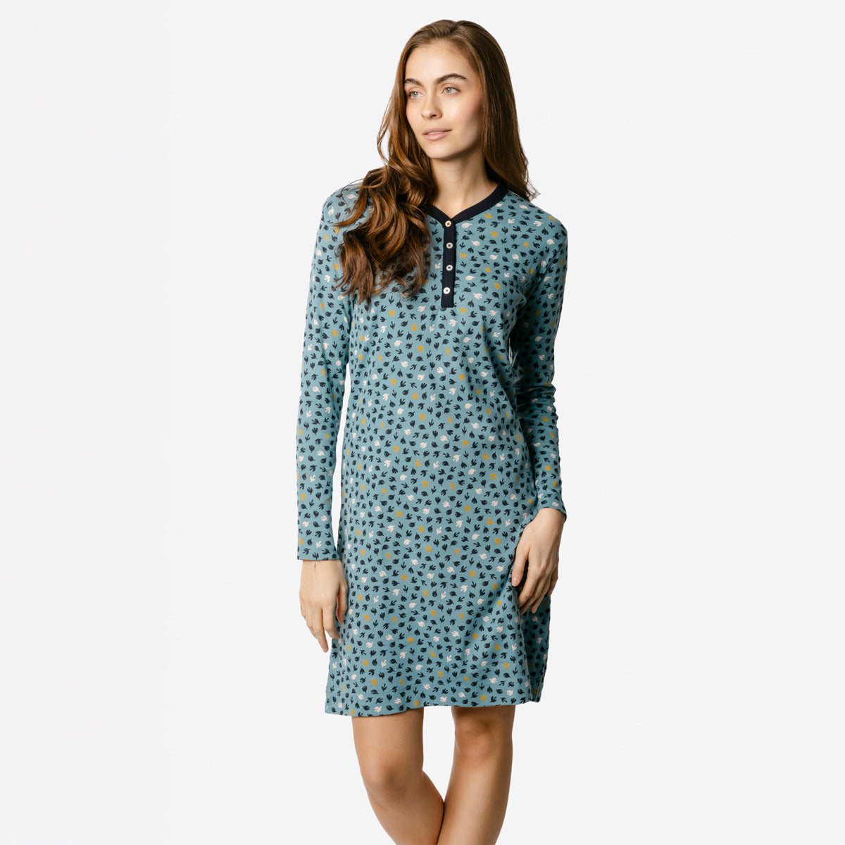 Hiver 26/27
chemise de nuit bio femme bleu ciel