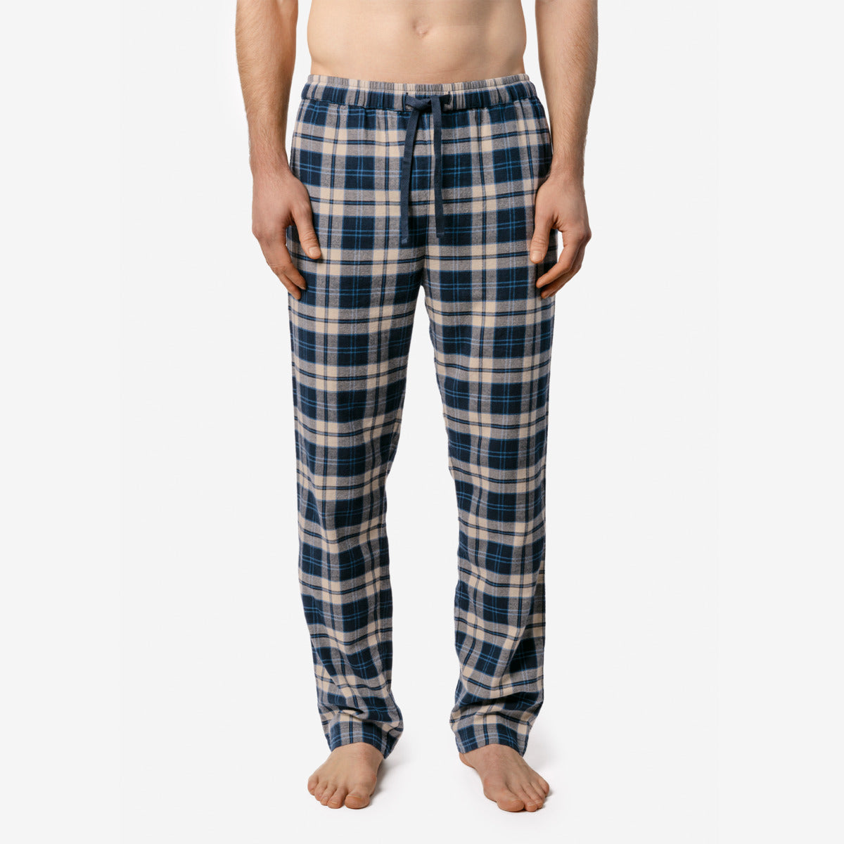Bas de pyjama BASIM 100% flanelle de coton bio - LIVING CRAFTS