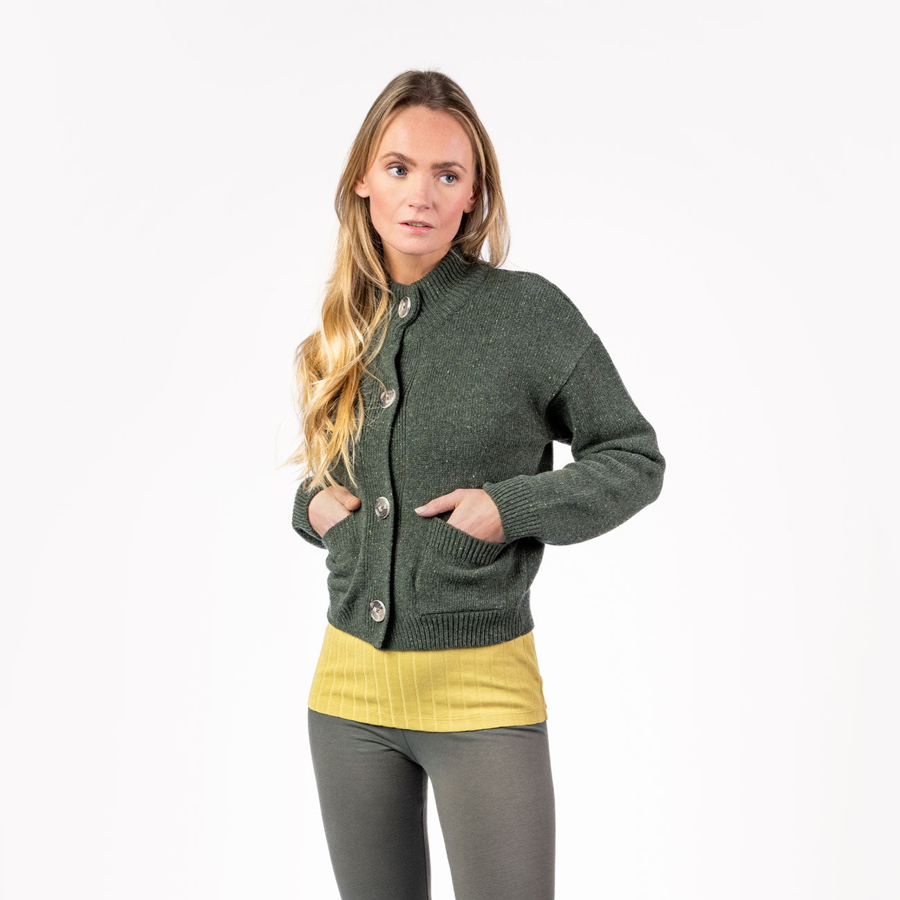 Gilet tricoté en laine SIGLIA - LIVING CRAFTS