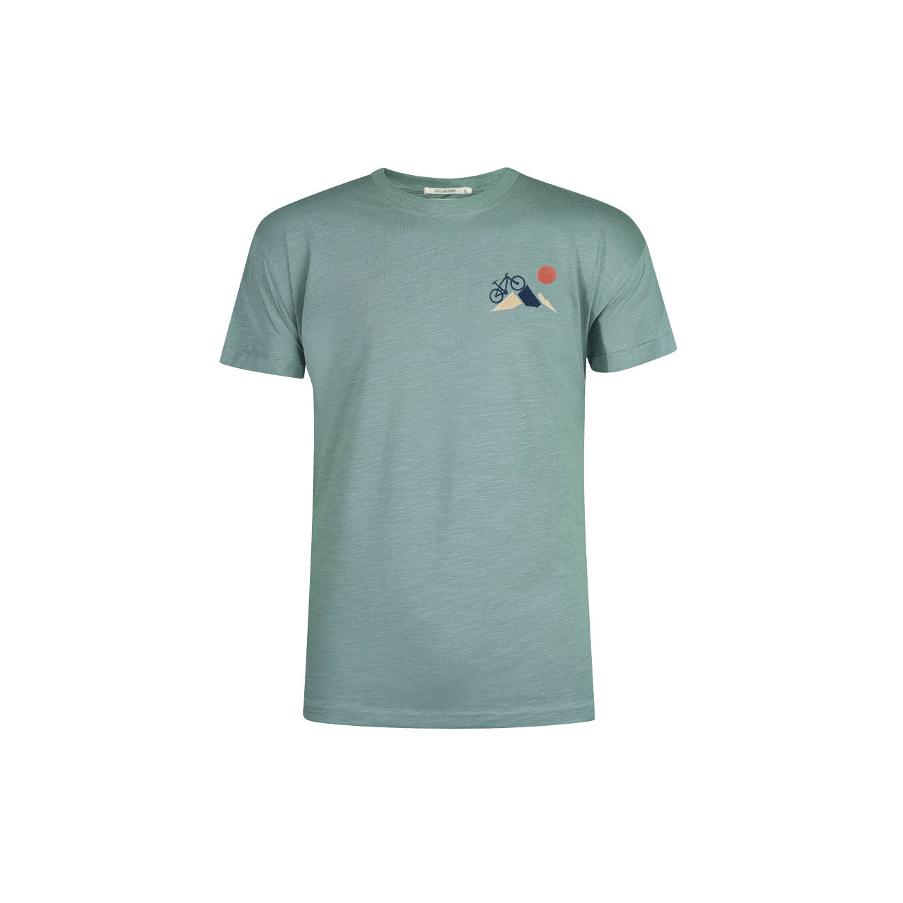 T-shirt brodé vélo 100% coton bio - GREENBOMB