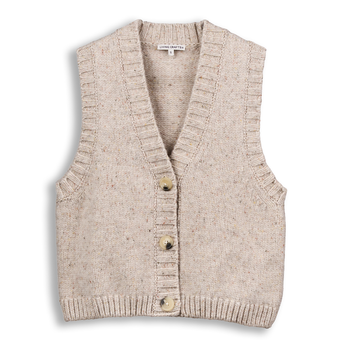 Gilet sans manches 100% laine BIRTE - LIVING CRAFTS