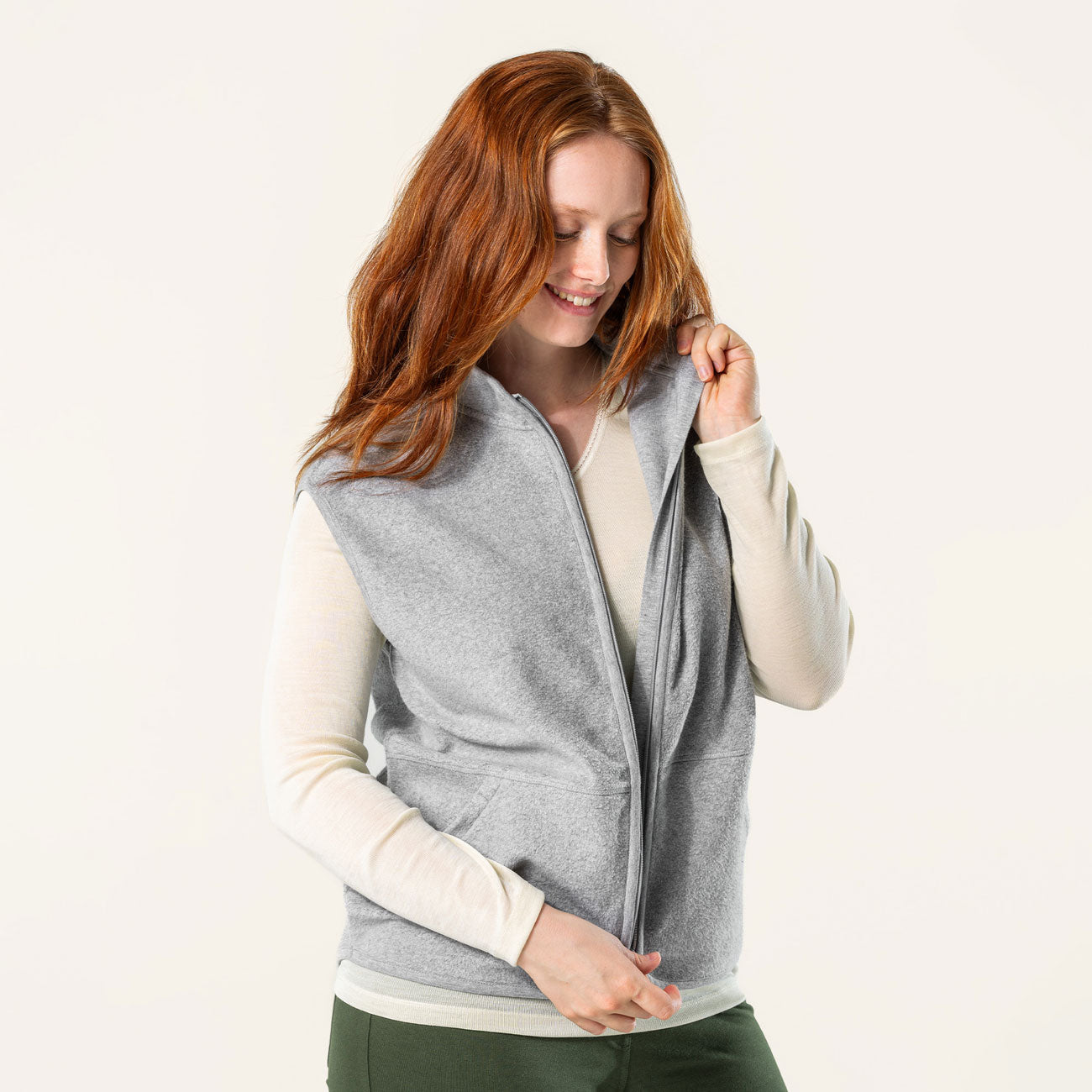 Gilet polaire SALI 100% coton bio - LIVING CRAFTS