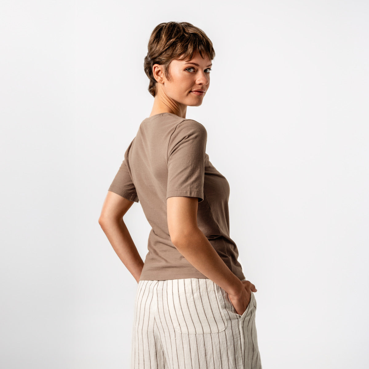 T-shirt manches courtes TABERA 100% coton bio - LIVING CRAFTS