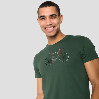 T-shirt vélo de route ENZO en coton bio - GREENBOMB