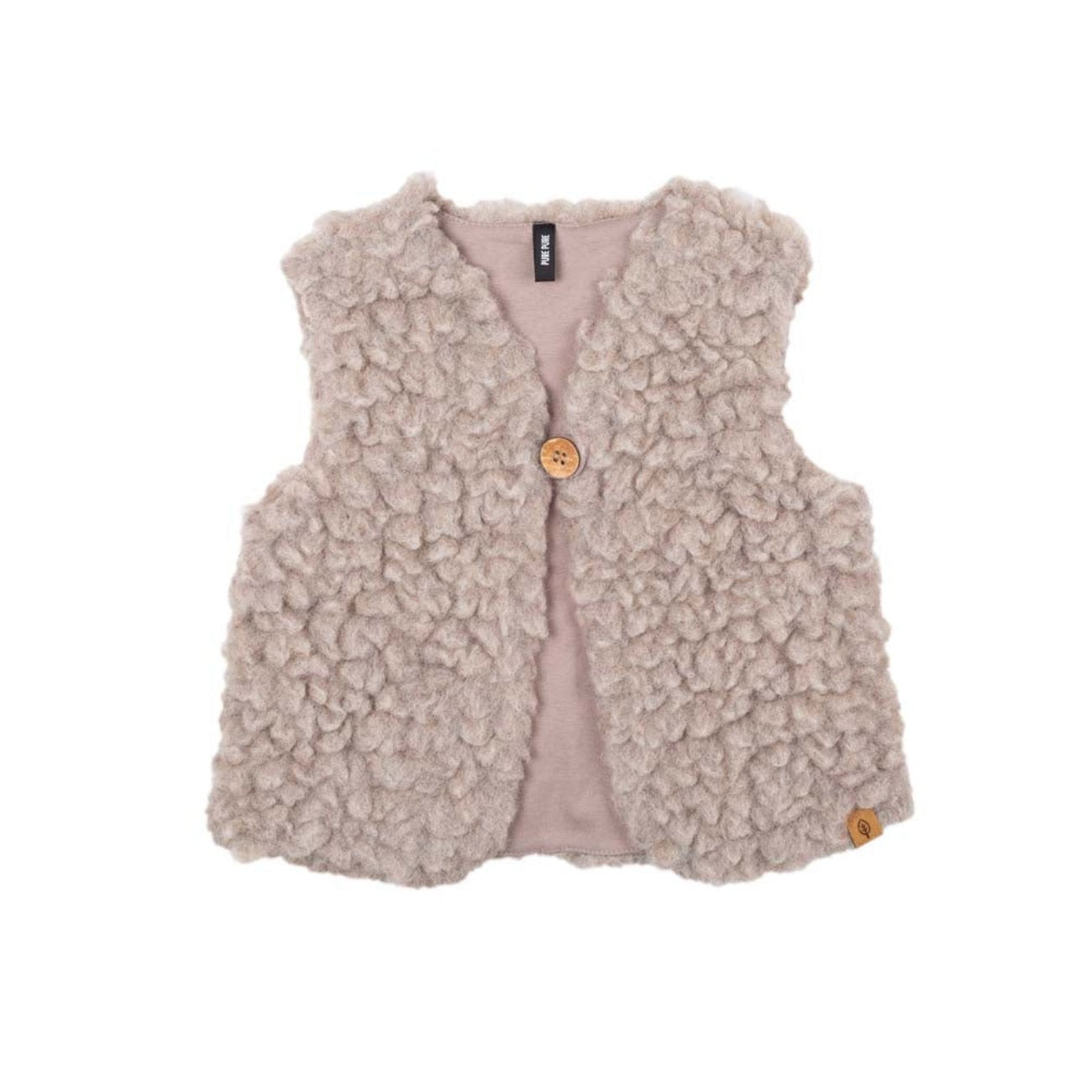 Gilet sans manches en laine et coton bio - PURE PURE