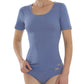 Maillot manches courtes fines côtes 100% coton bio - COMAZO