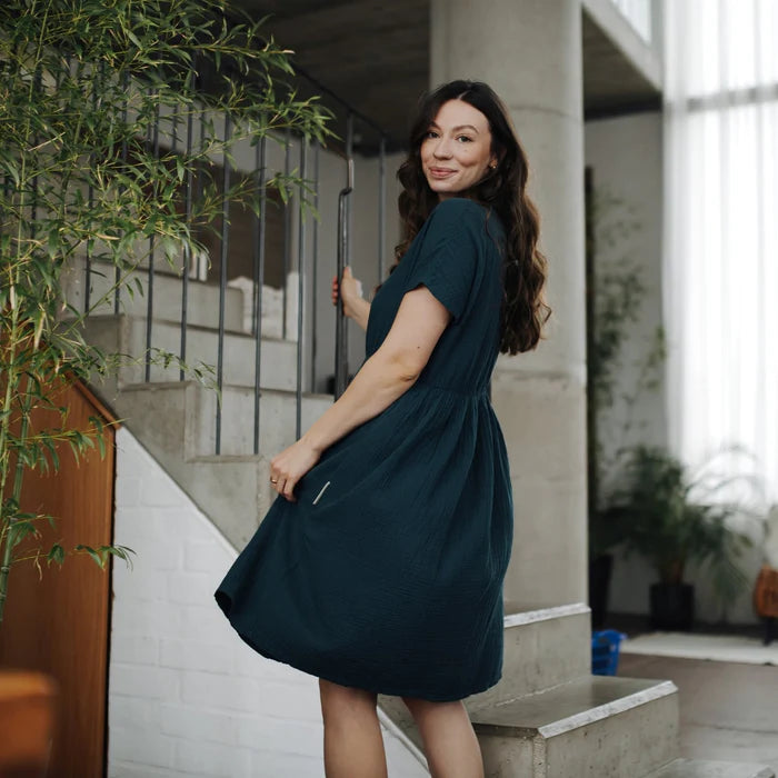 Robe ALMA en mousseline de coton bio - NORDLICHT