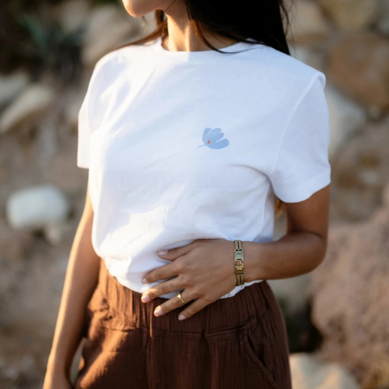 T-shirt en coton bio épais ALVA - NORDLICHT