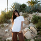 T-shirt en coton bio épais ALVA - NORDLICHT