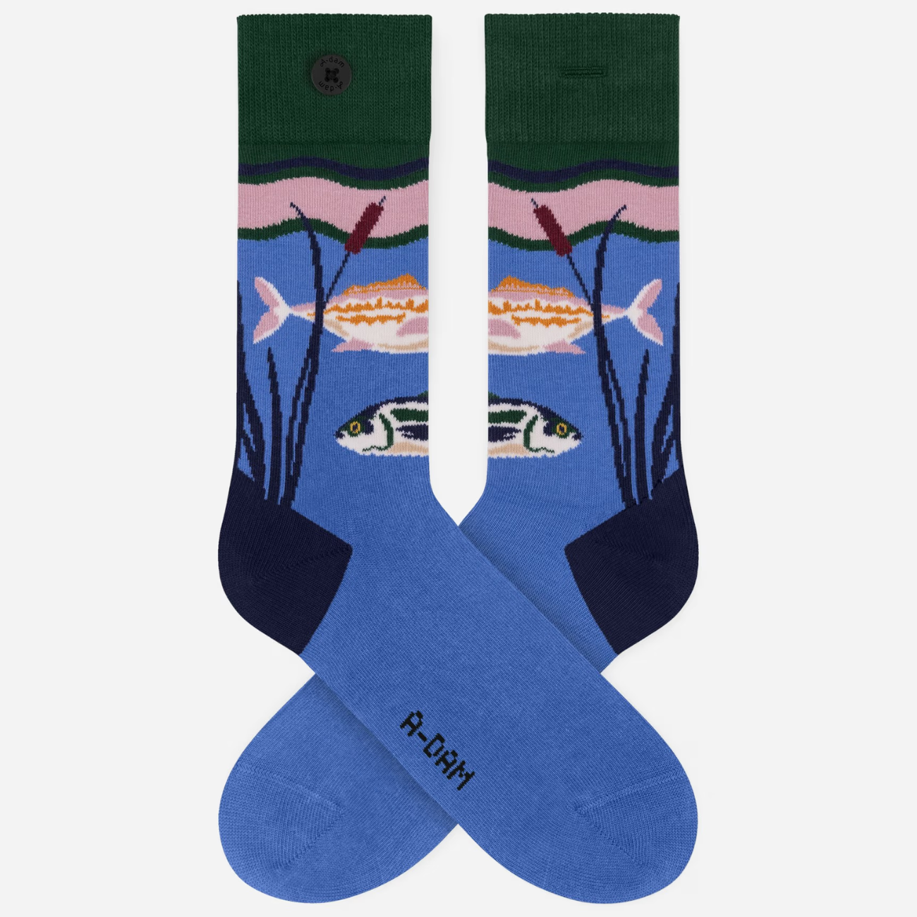 Chaussettes imprimées bouton - A-DAM