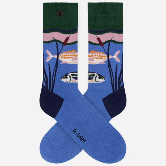 Chaussettes imprimées bouton - A-DAM